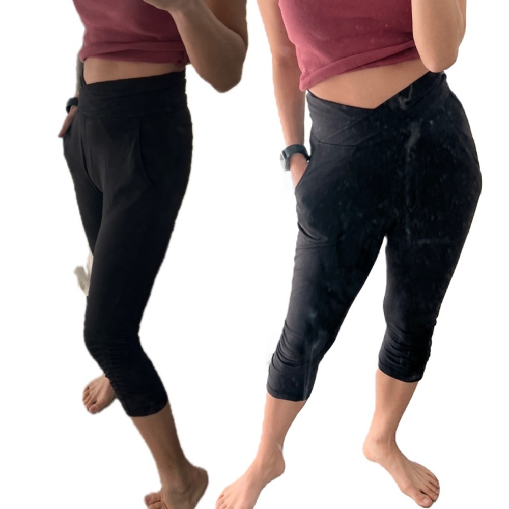 Lululemon 4 Black Pants jogger high waist - wash wear